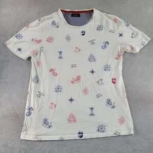 Zara Men's Nautical Print Tee Ize Xl